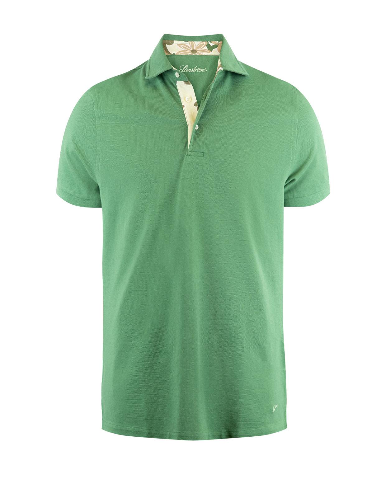 Contrast Piquet Polo Lime