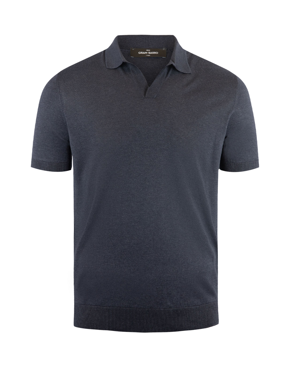 Polo Piquet Silk Navy