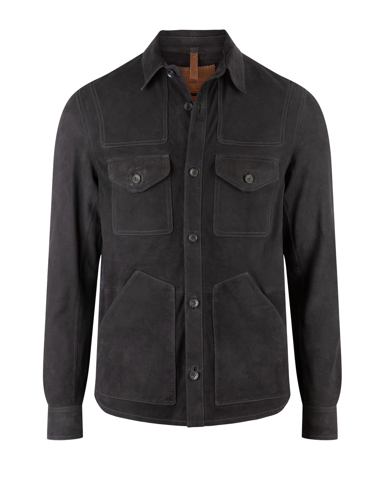 Chemise Suede Shirt Jacket Midnight Blue Stl 48