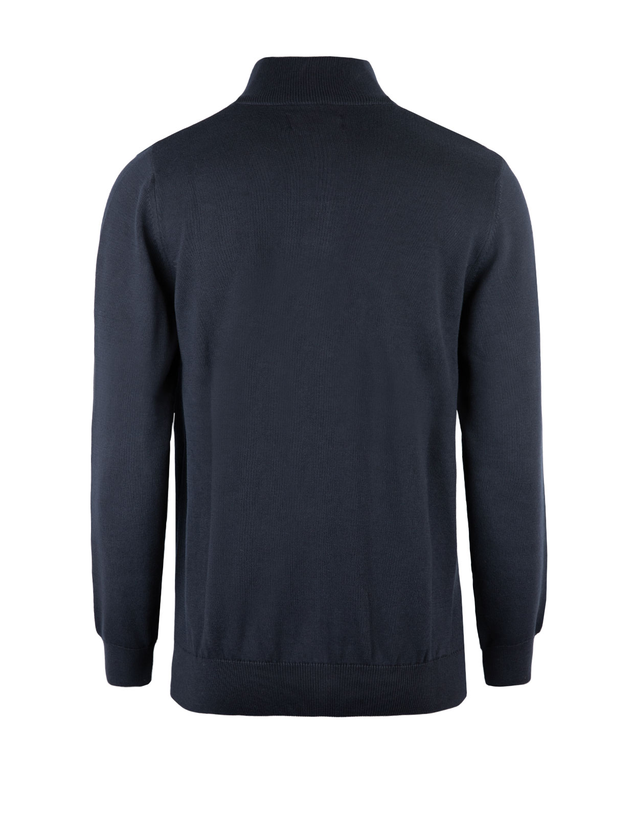 Cotton Half Zip Sweater NY Navy