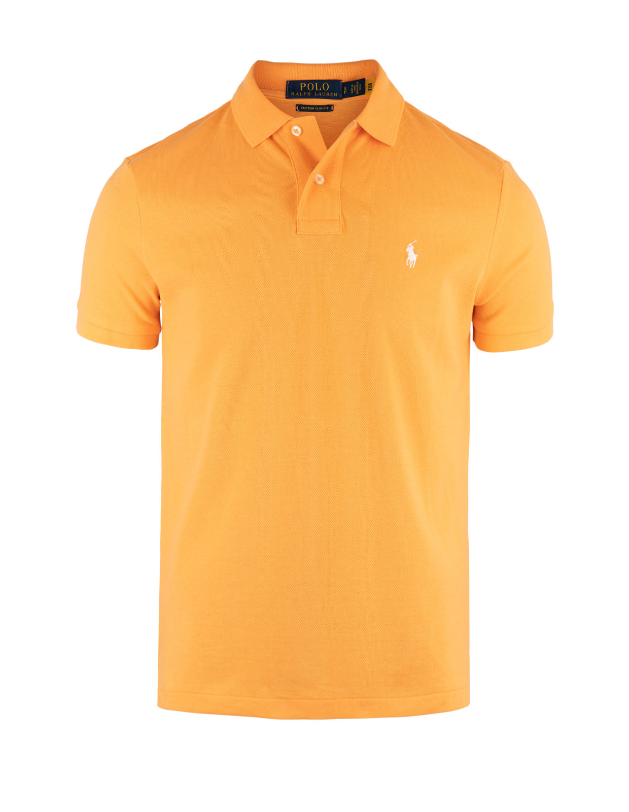 Custom Slim Fit Polo Piké Key West Orange