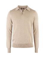 Poloshirt Merino Beige Stl XXL