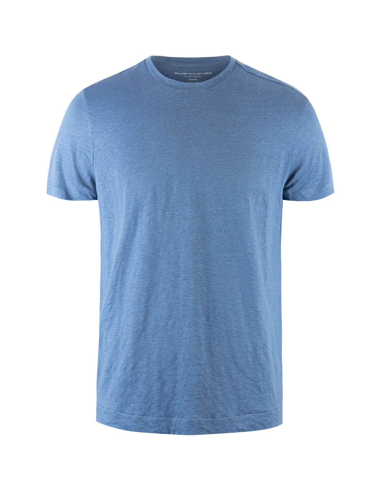 Linen T-Shirt Positano Blue Stl XXL