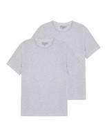 T-Shirt Crew Neck 2 pack Grey Melange Stl XL