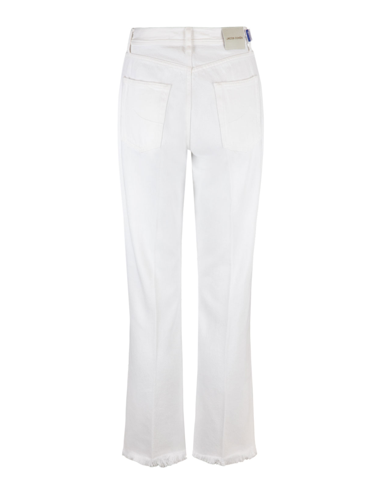 Kate Straight Cropped Jeans Optical White