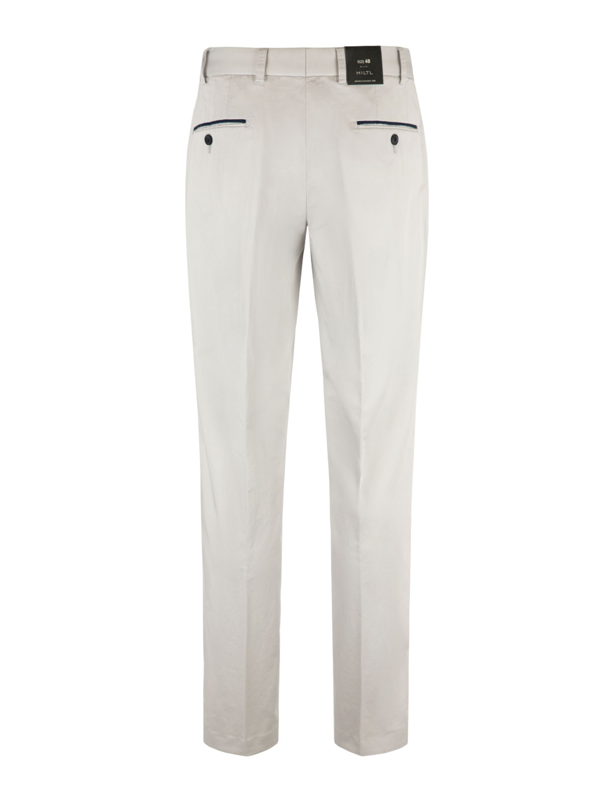 Peakers Chino Regular Supima Satin Ljusgrå Stl 108