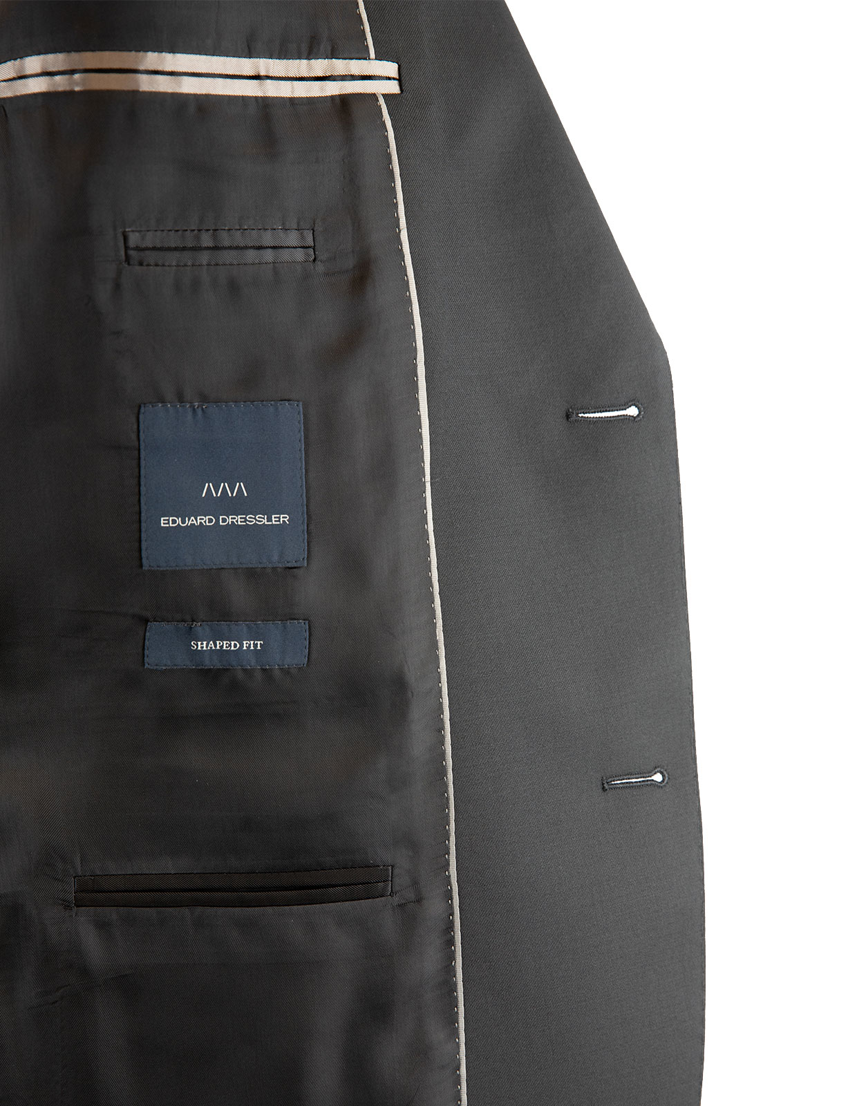 Edson Suit Jacket 110's Wool Mix & Match Black Stl 104