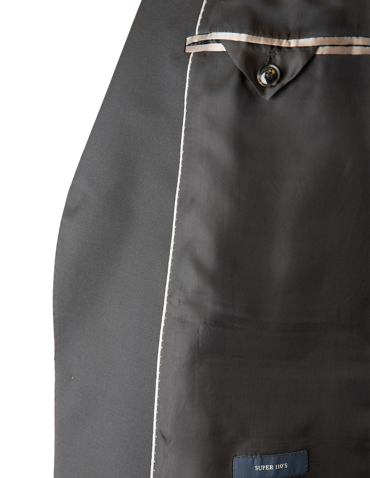 Edson Suit Jacket 110's Wool Mix & Match Black Stl 54