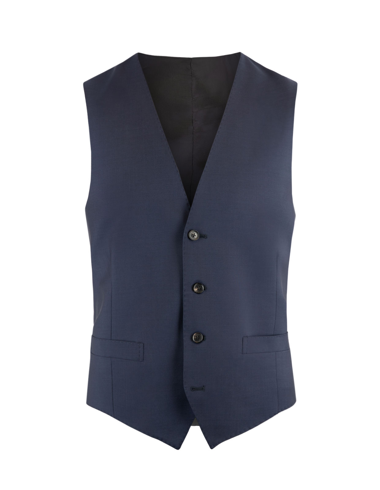 Napoli Vest Wool Italy Blue