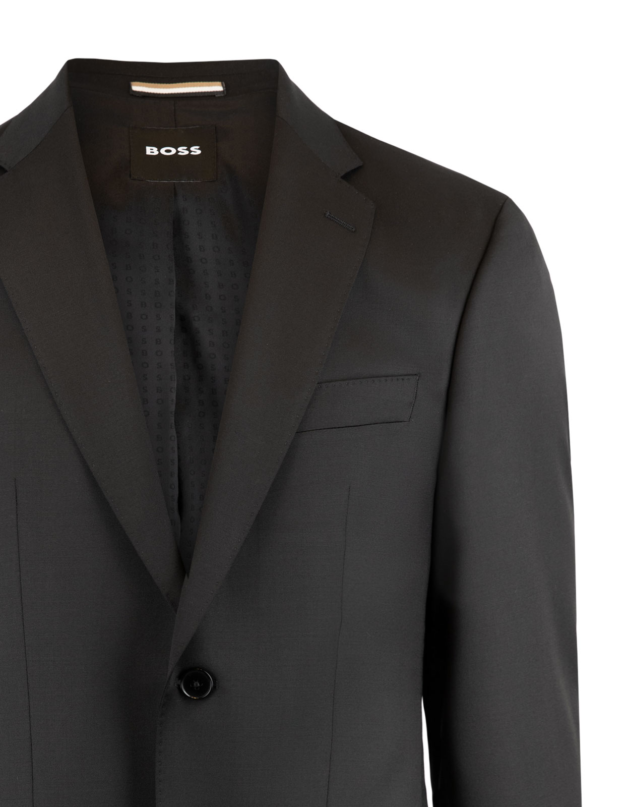 H-Jeckson Suit Jacket Regular Fit Mix & Match Black Stl 56
