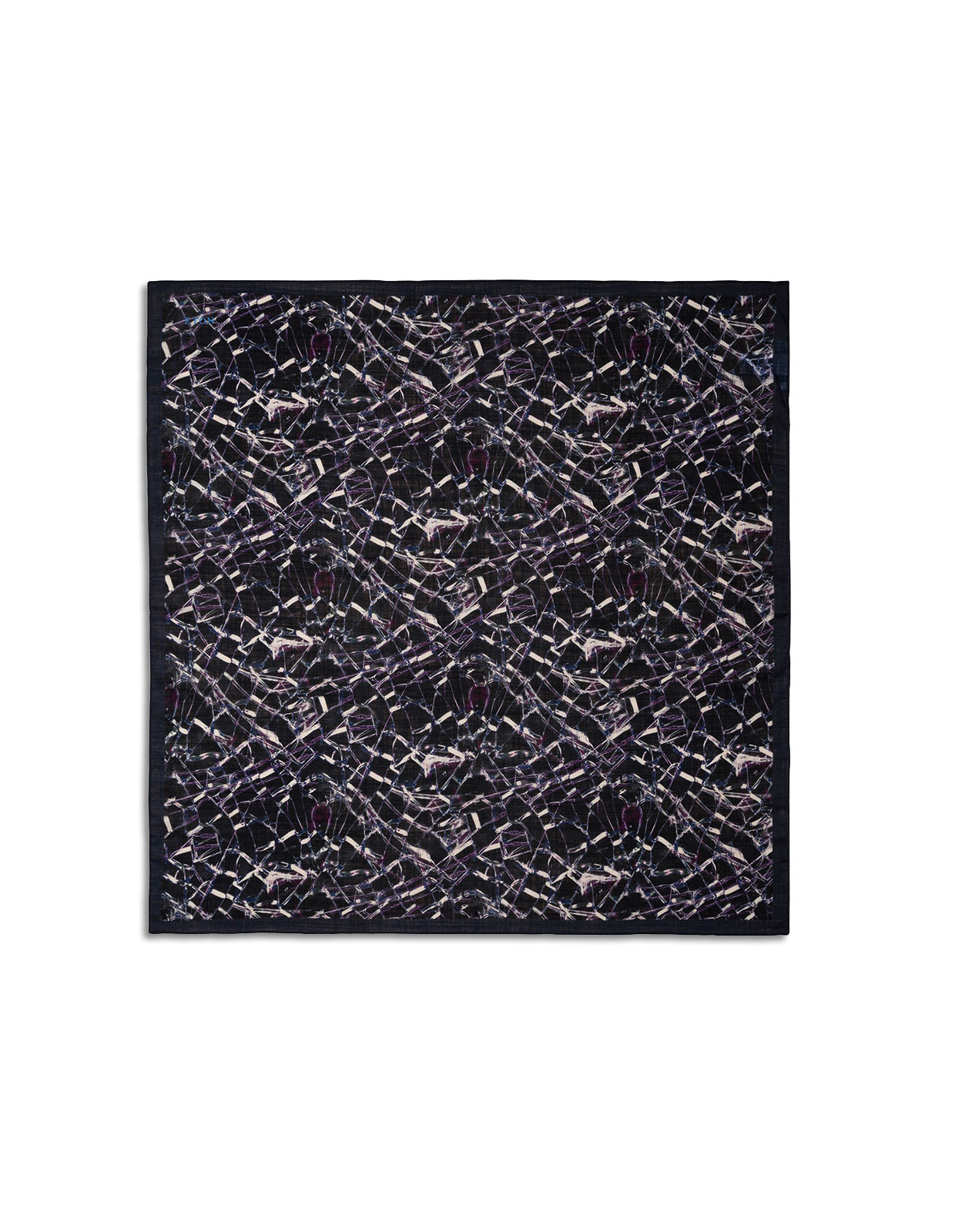 Wool Bandana Navy Blue