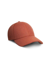 Flannel Sport Cap Lanificio Angelico Coppo Orange Stl S