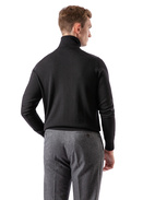 Roll Neck Merino Black Stl XL