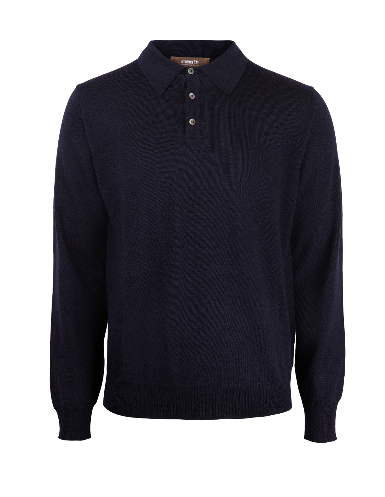 Poloshirt Merino Navy Stl L