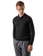 Poloshirt Merino Svart Stl XXL