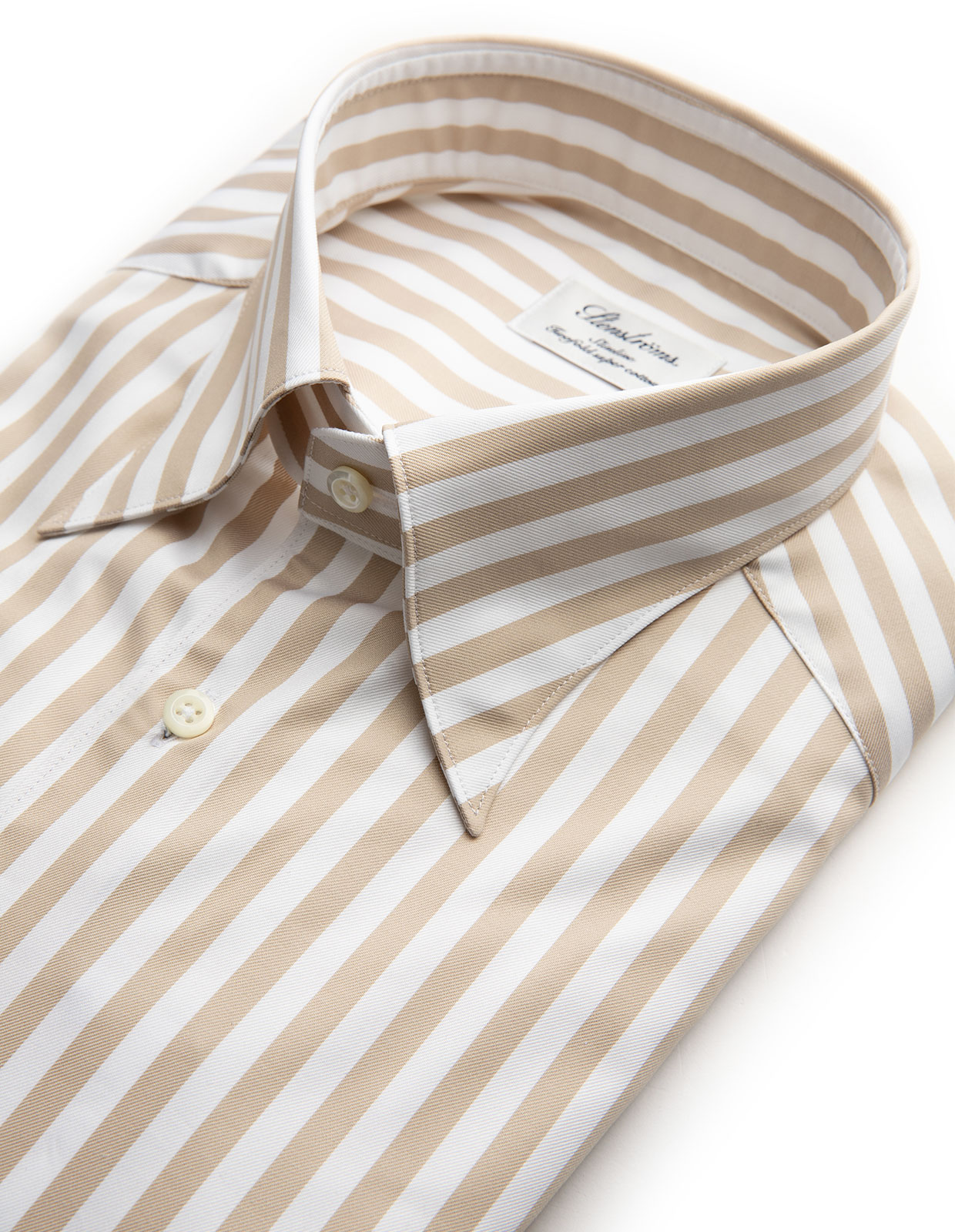 Slimline Shirt Beige/White