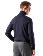 Roll Neck Merino Navy Stl M