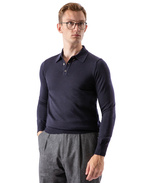 Poloshirt Merino Navy