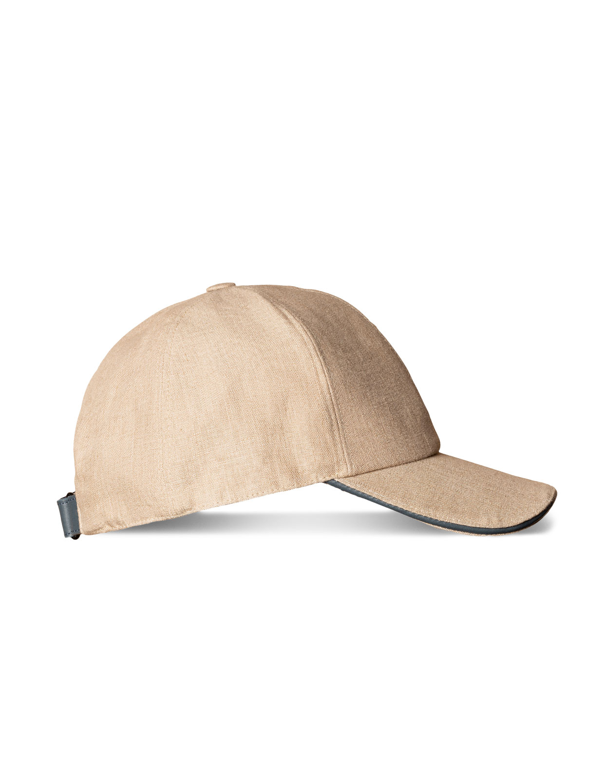 Linen Twill Baseball Cap Beige