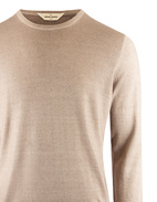 Tröja Sommar Cashmere Beige Stl 48