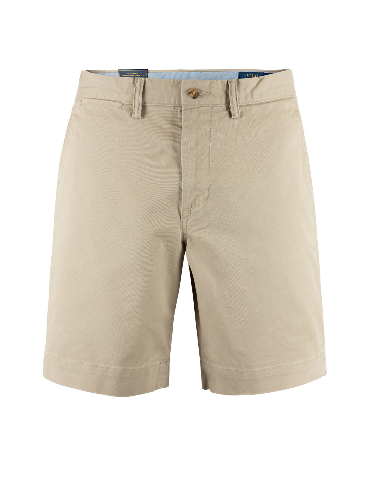 Bedford Flat Shorts Beige Stl 36"