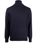 Roll Neck Merino Navy