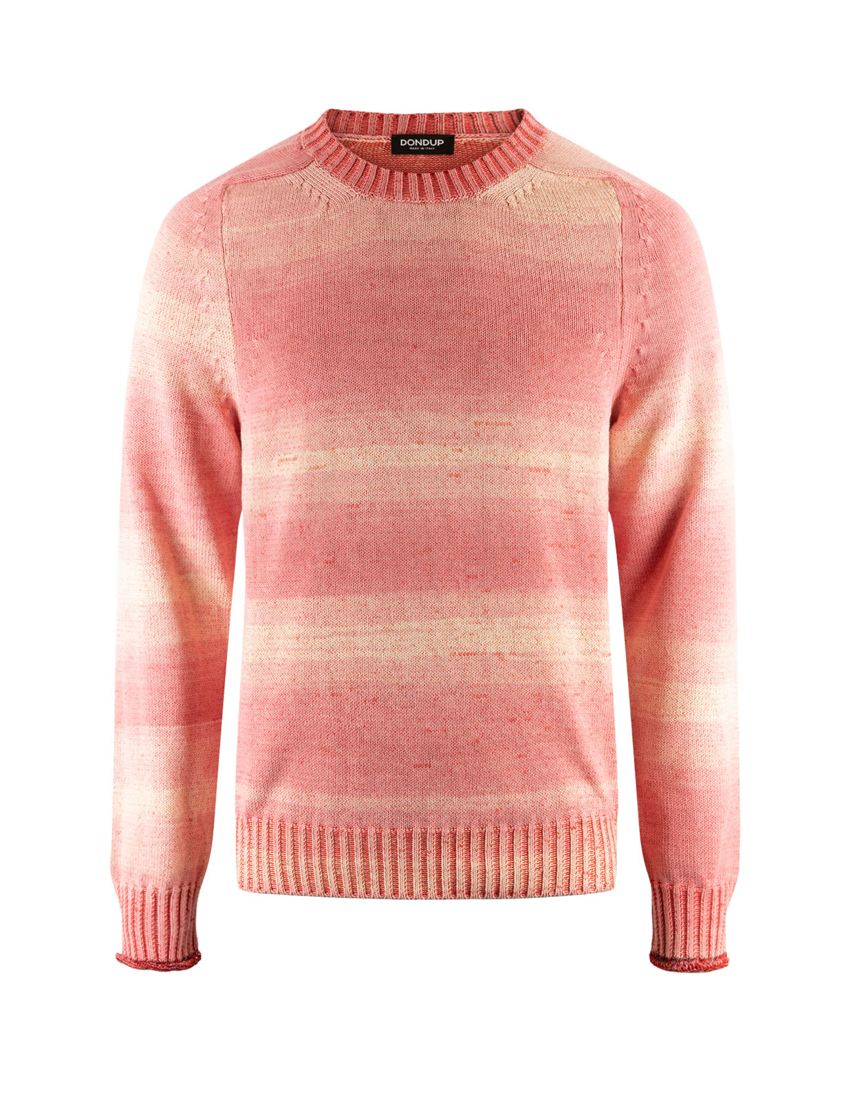 Knitted Crew -Neck Washed Pink