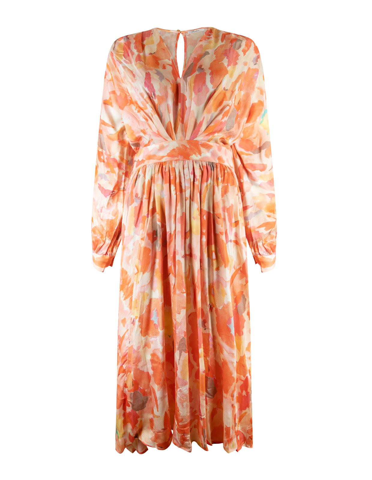 Edvina Printed Dress Orange