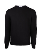 Fashion Fit Crew Neck Merino Pullover Black Stl 46