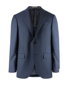 Leader Suit Hopsack Wool 120'S Navy Stl 152