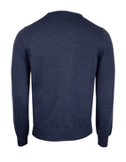 Fashion Fit Crew Neck Merino Pullover Denim Stl 52