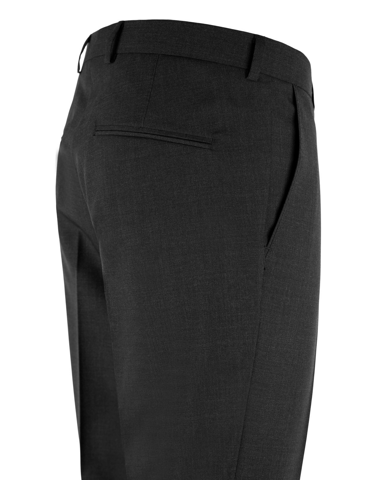 Denz Suit Trousers Slim Fit Mix & Match Wool Black Stl 104