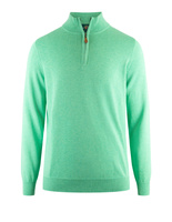 Selhurst Half Zip Bomull/Cashmere Mintgrön