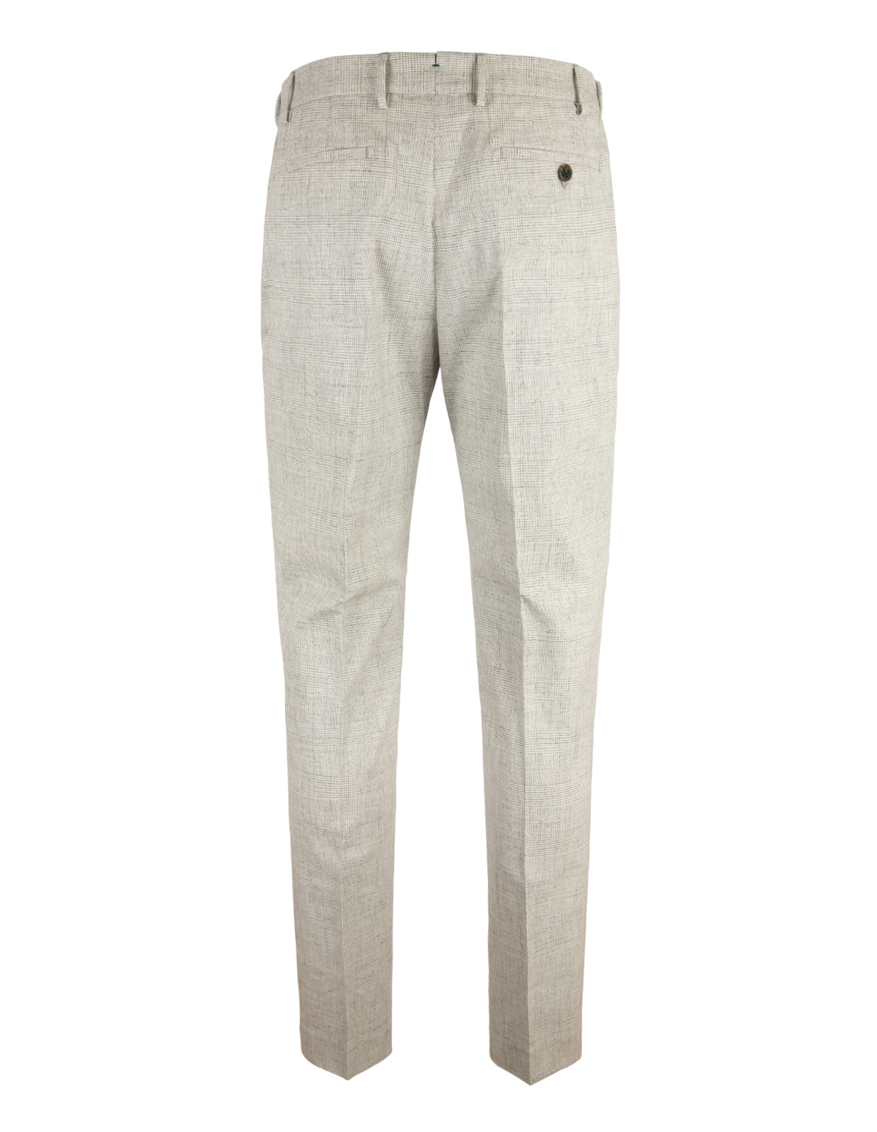 Morello Elax Cotton Trouser Check Ice