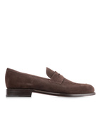 Penny Loafers Suede Bitter Chocolate Stl 9