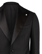 Smoking Peak Lapel Guabello Black Stl 56