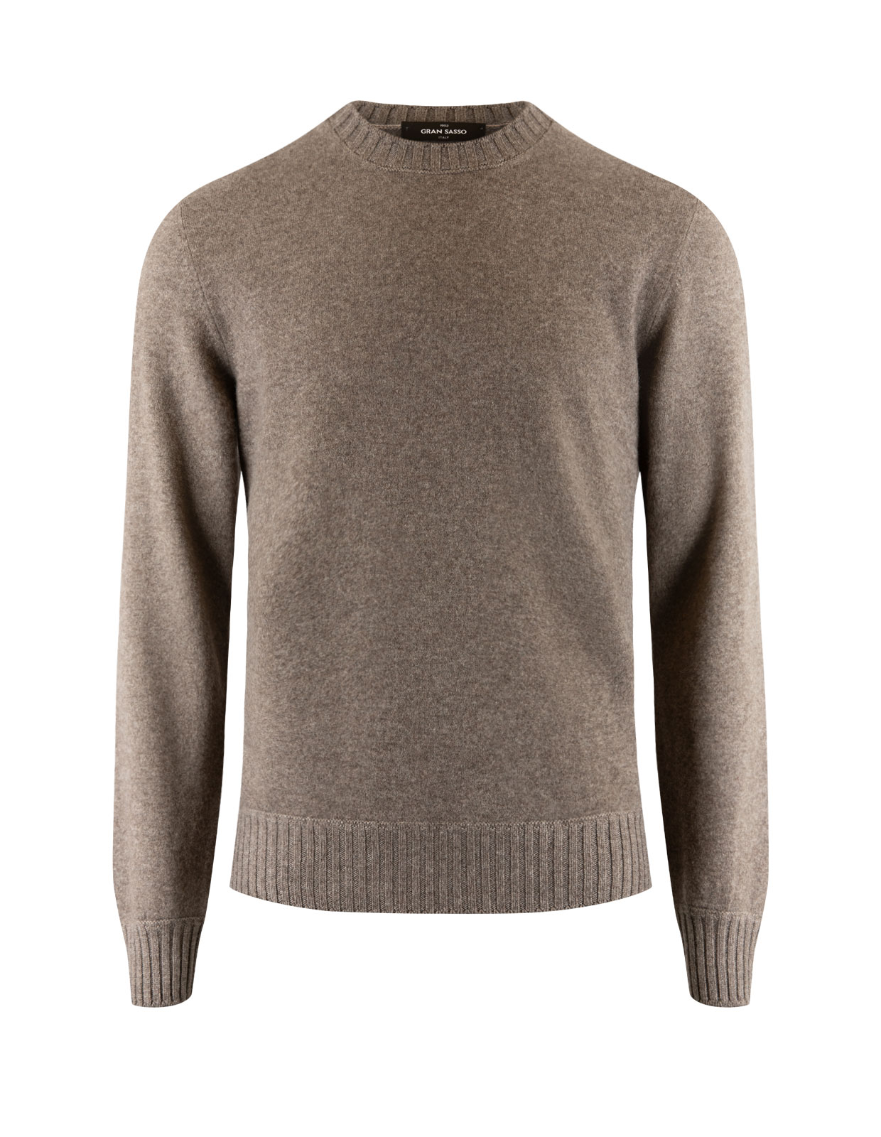 Rundhalsad Tröja Cashmere Greige