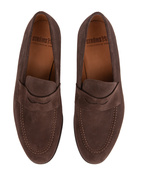 Penny Loafers Suede Bitter Chocolate Stl 9.5