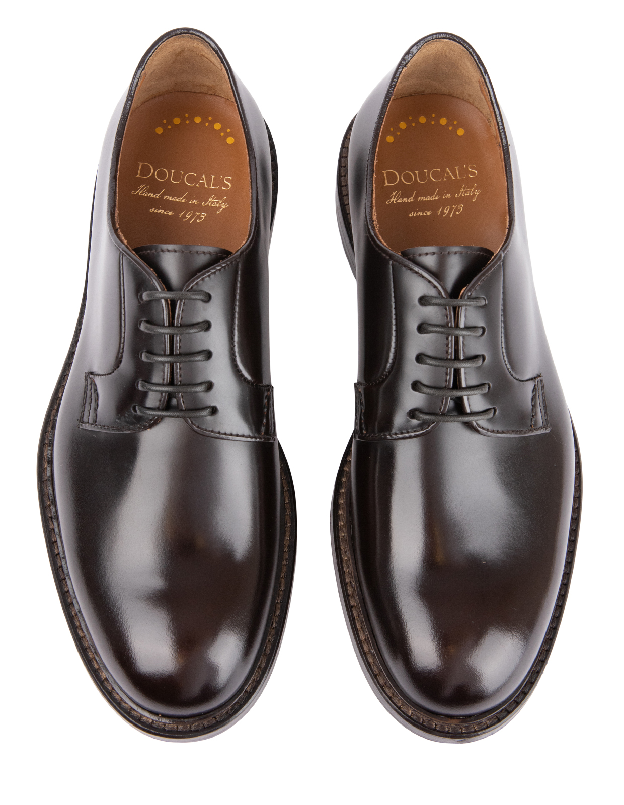 Derby Crimp Leather Dark Brown Stl 41