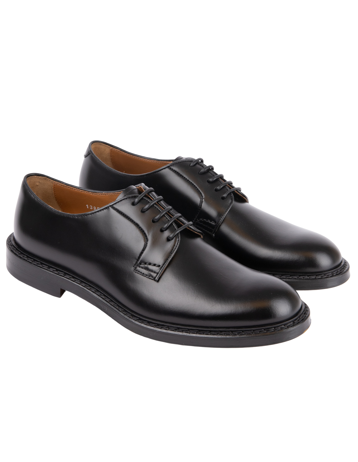 Derby Crimp Leather Black 44