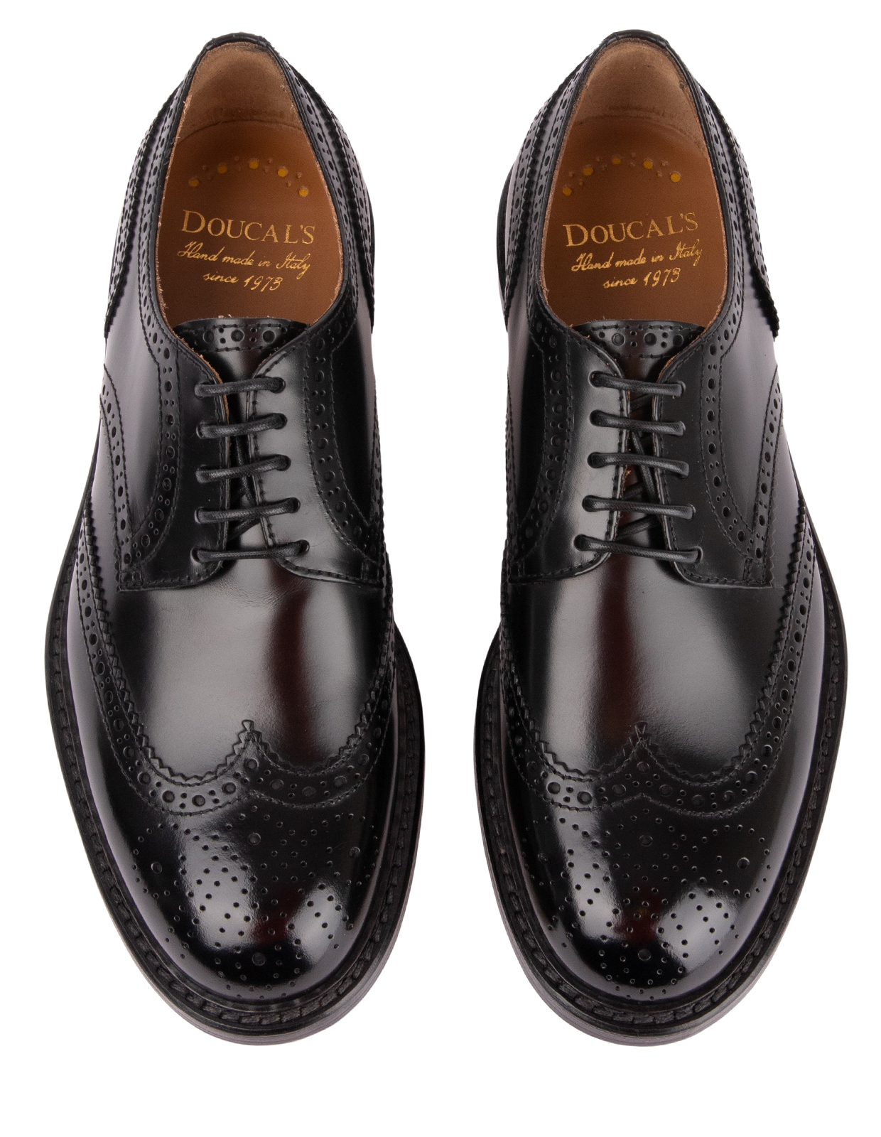 Derby Half Wing Brogues Nero Stl 41.5