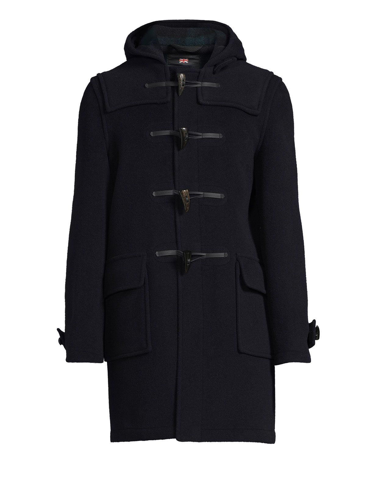 Morris Duffle Coat Navy Blackwatch Stl 3XL