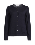 Cardigan Rundhals Navy Stl L