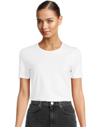 Samina Cotton Jersey T-Shirt Vit Stl M