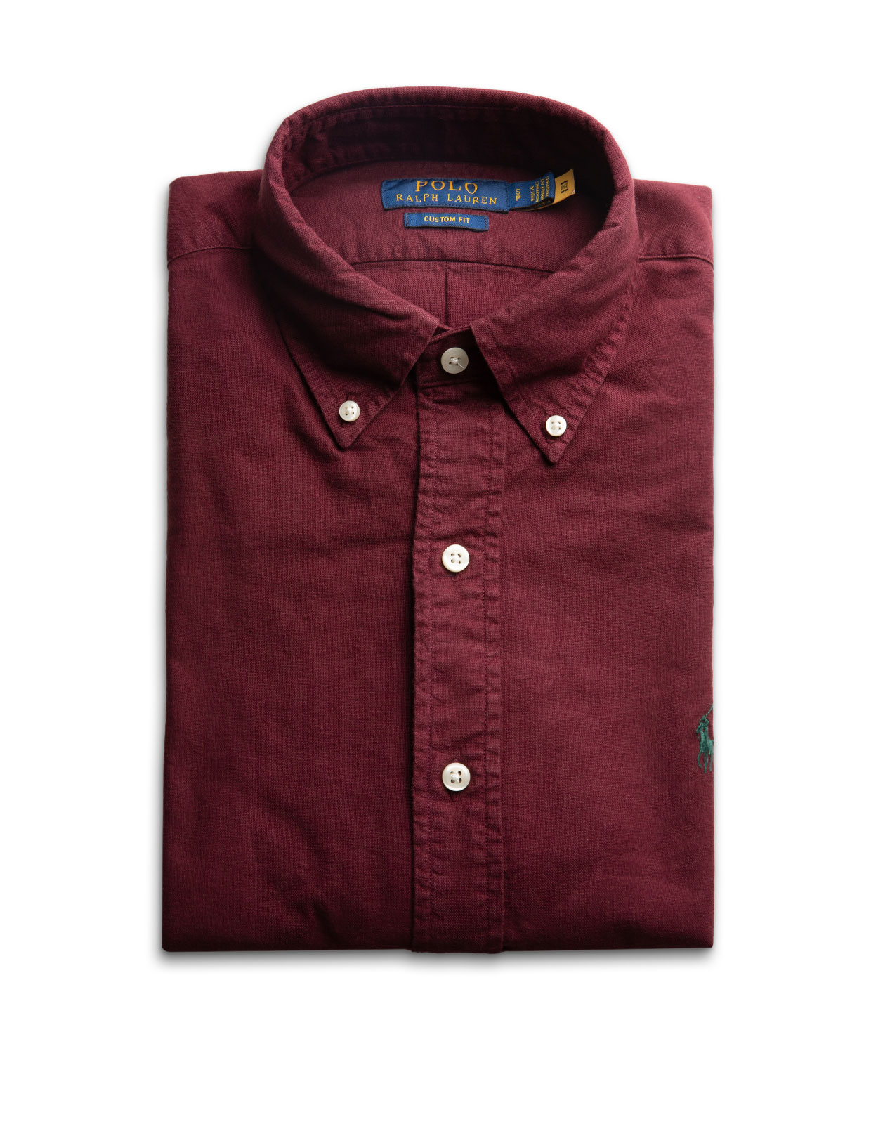 Oxford Skjorta Custom Fit Vinröd