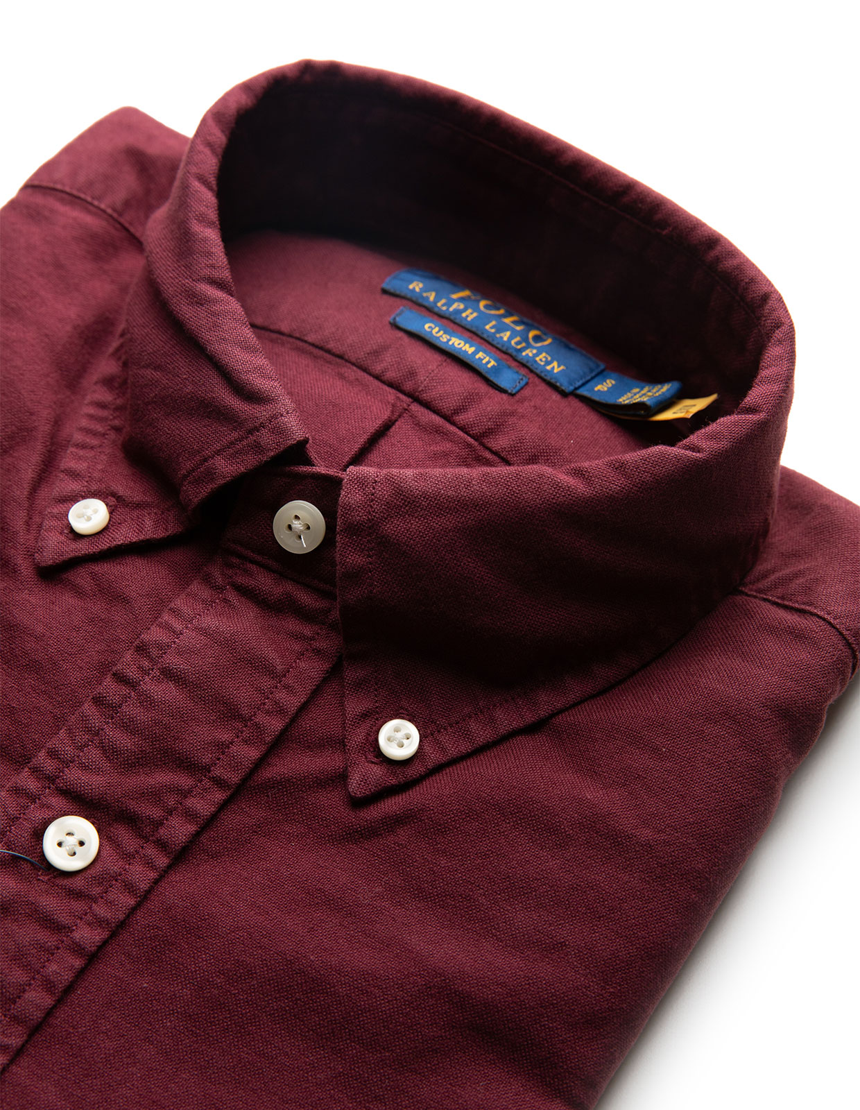 Oxford Skjorta Custom Fit Vinröd
