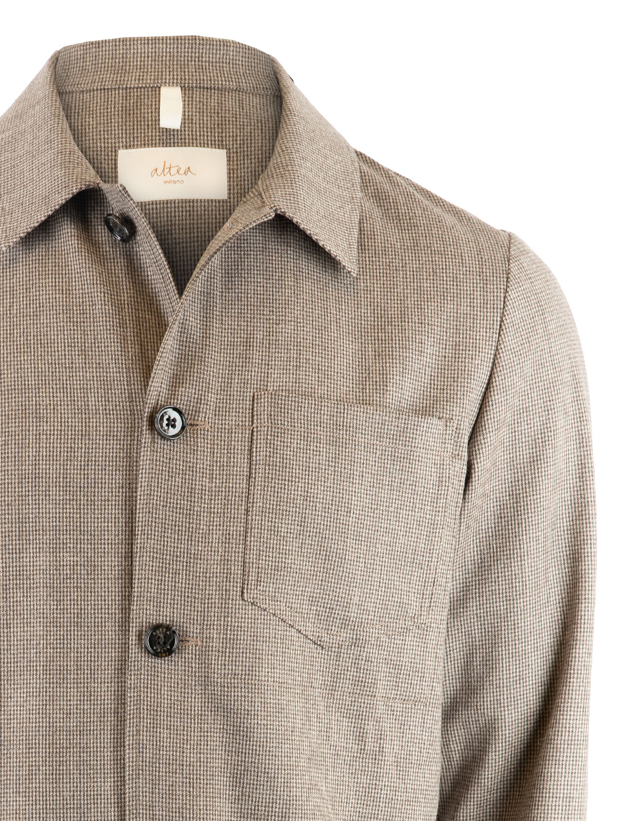 Pablo Overshirt Ull Beige/Grå