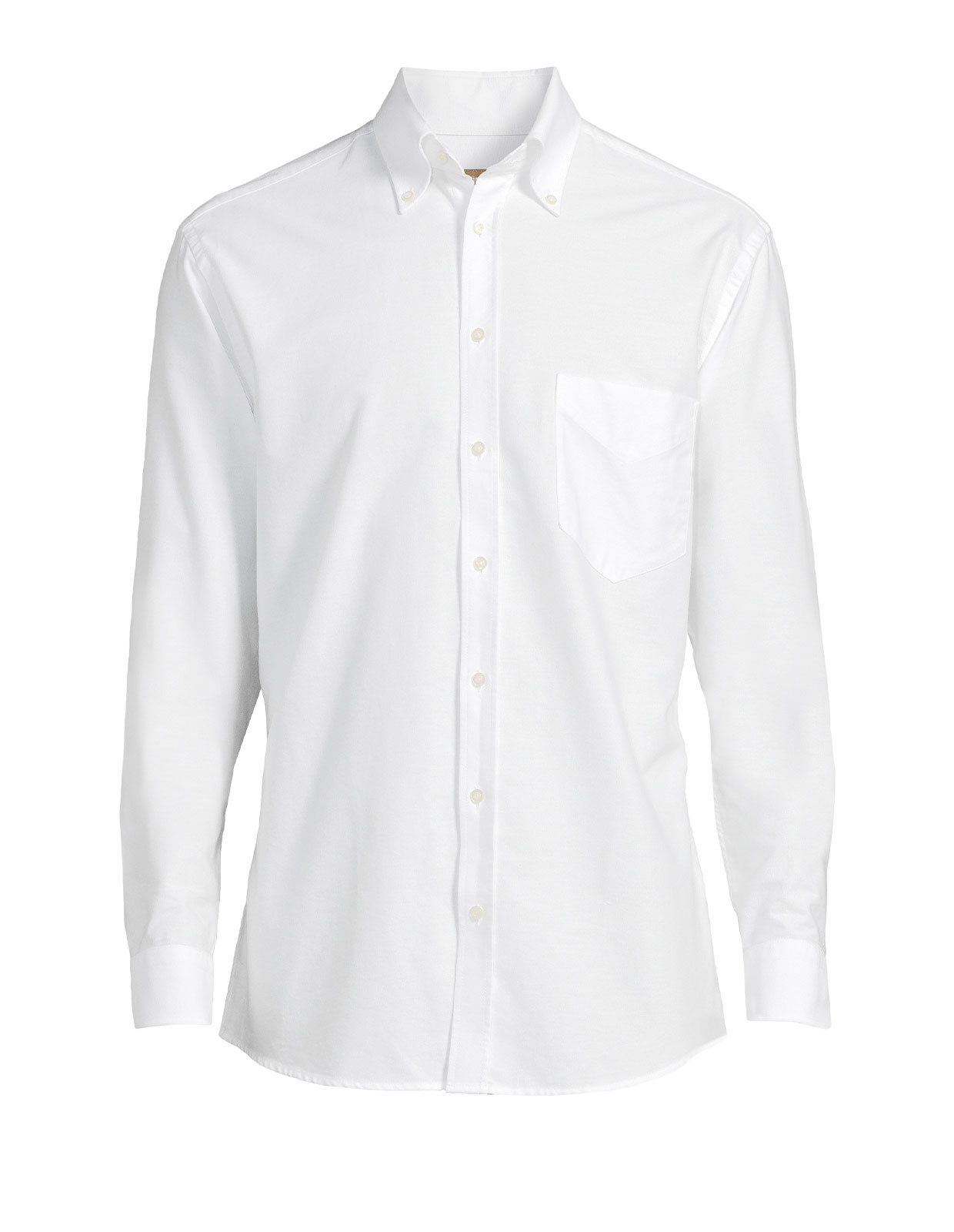 Regular Fit Oxford Skjorta Vit Stl 46