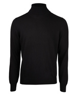 Roll Neck Fashion Fit Extra Fine Merino Black