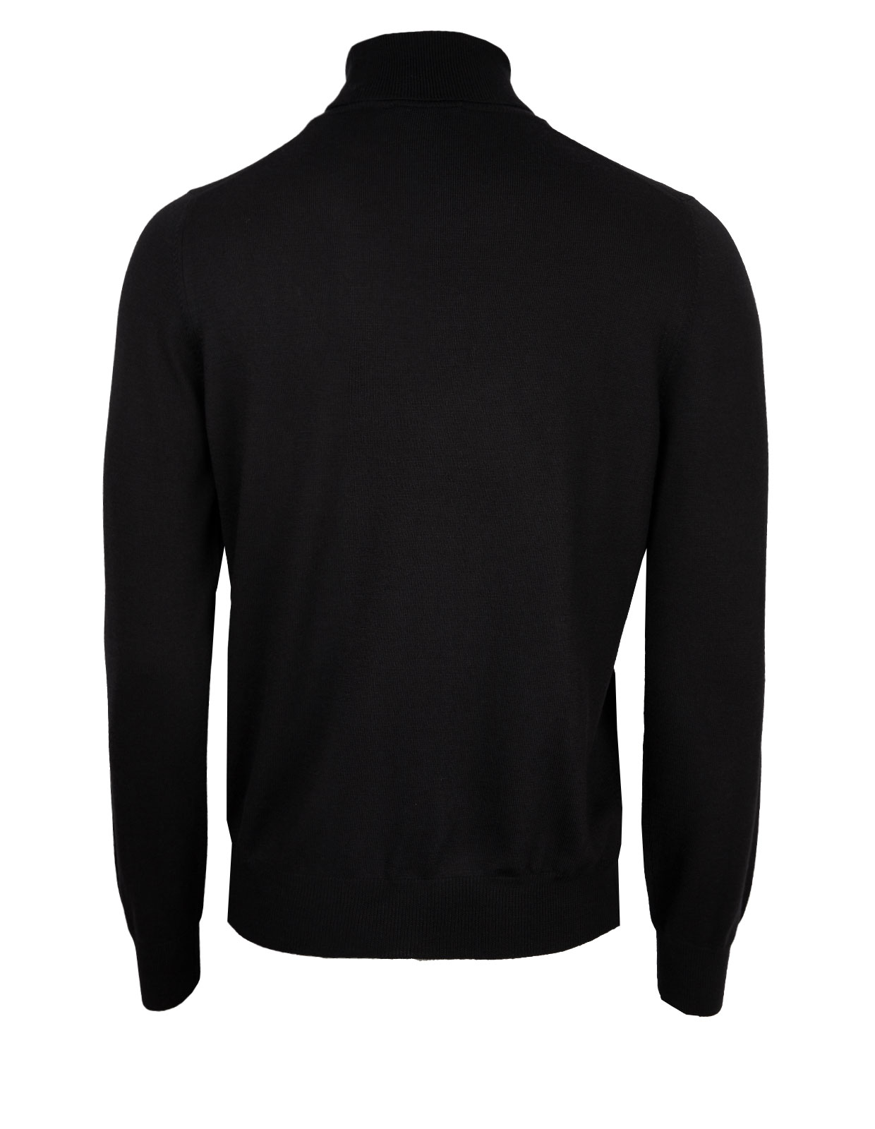 Roll Neck Fashion Fit Extra Fine Merino Black